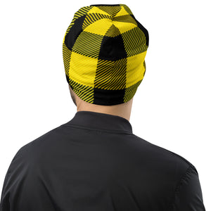 FF Buffalo Plaid Beanie Taxi