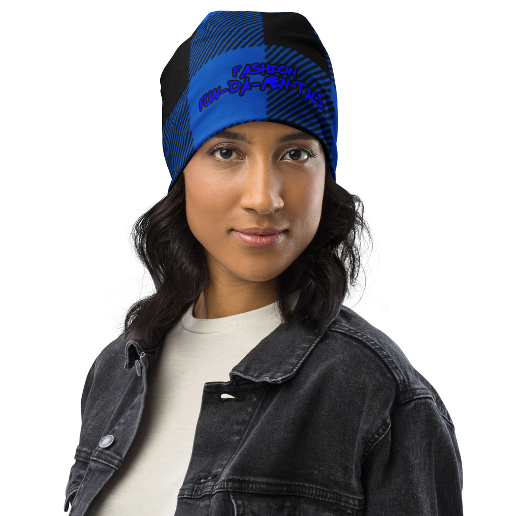 FF Buffalo Plaid Beanie Royal