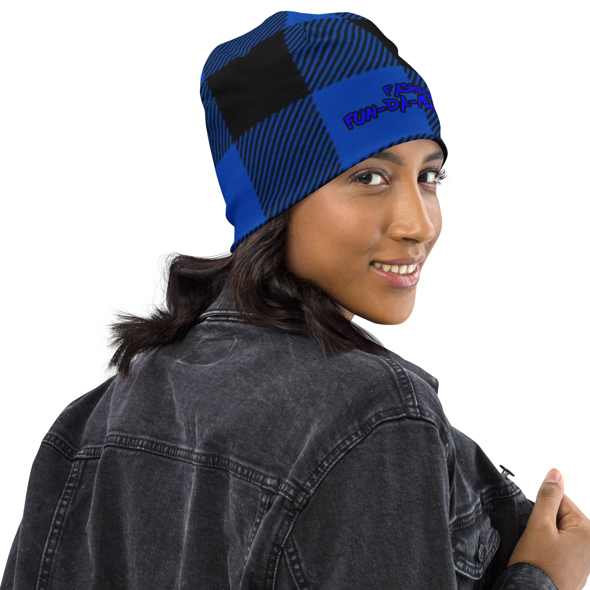 FF Buffalo Plaid Beanie Royal