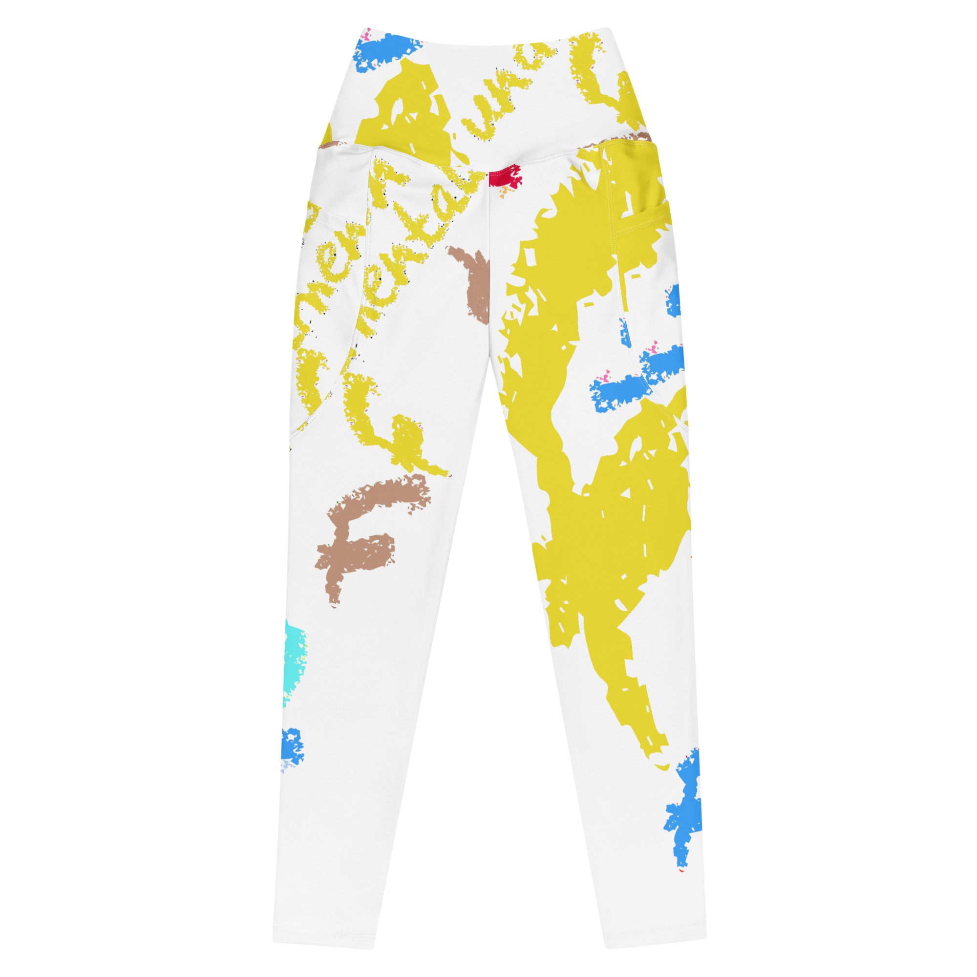 Colorful Crayon Twinkie Leggings with pockets