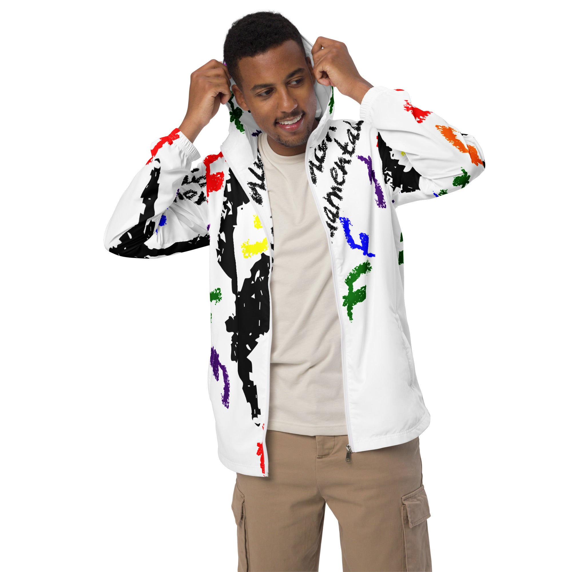 Colorful Crayon Men’s windbreaker