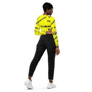 Last D Recycled long-sleeve crop top Yellow