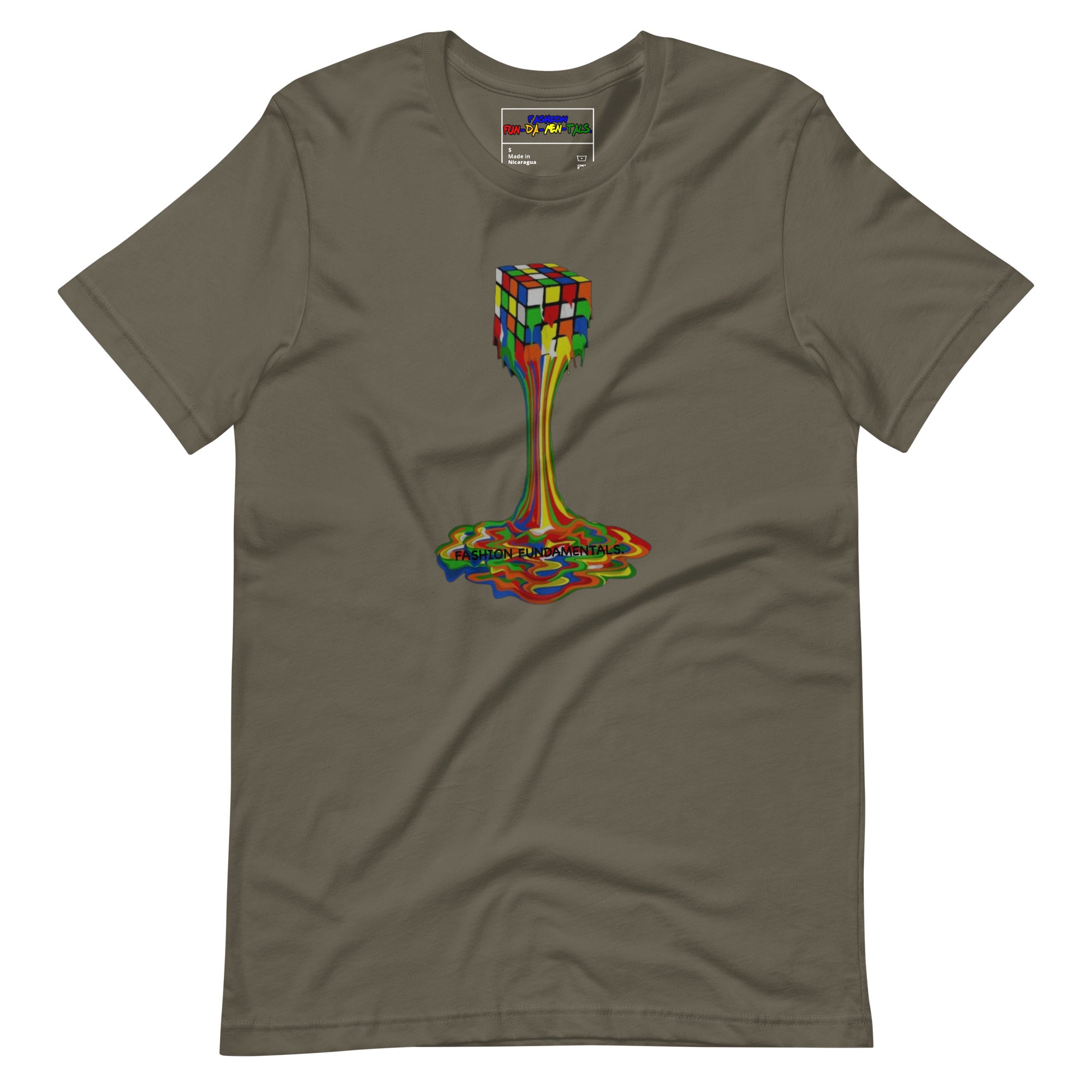 Melting Rubiks Unisex t-shirt