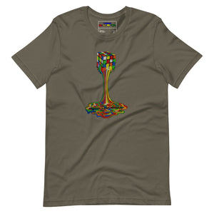 Melting Rubiks Unisex t-shirt