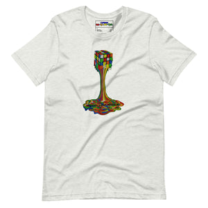 Melting Rubiks Unisex t-shirt