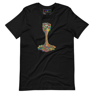 Melting Rubiks Unisex t-shirt