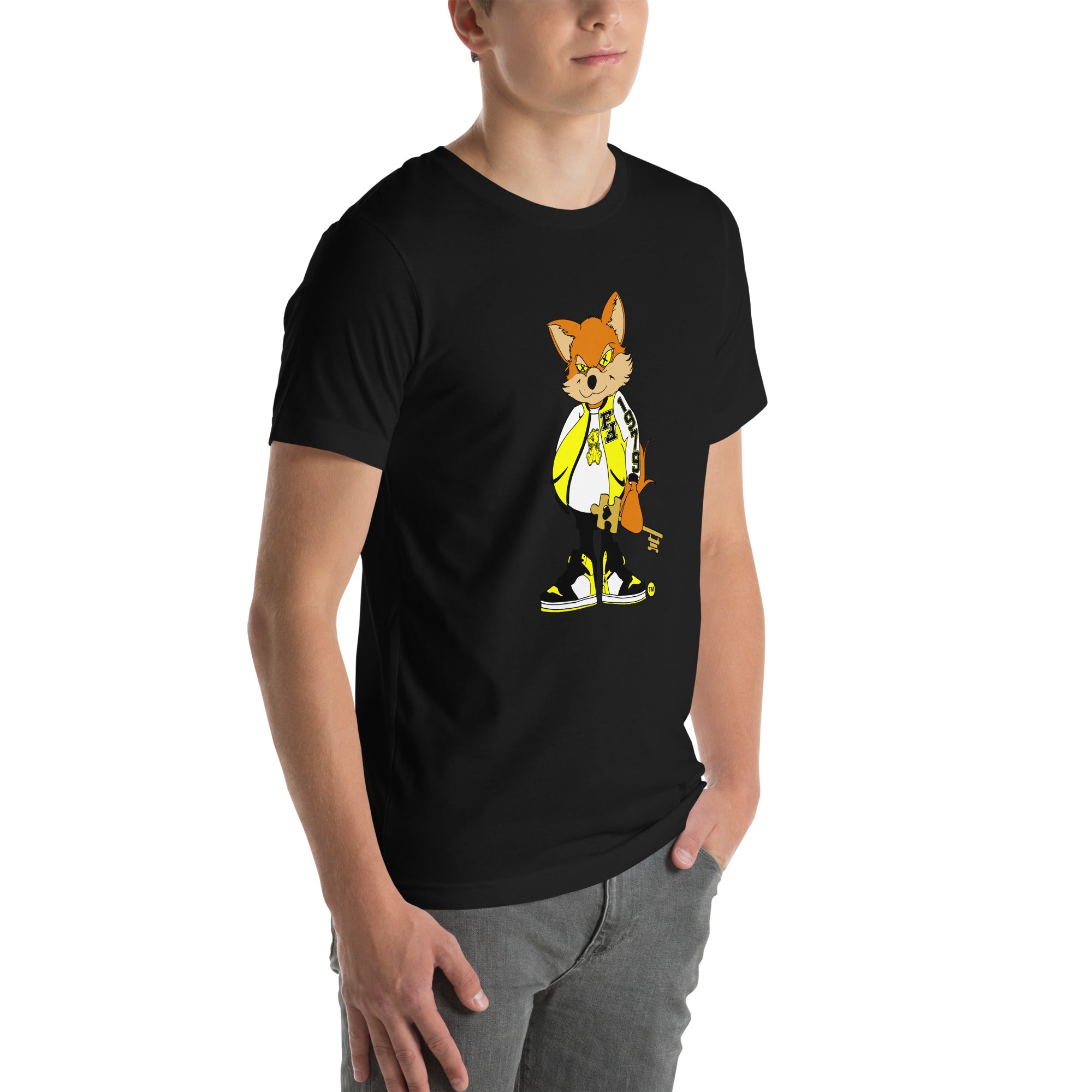 Austy x RocBoy Bear Unisex t-shirt yellow/black/white