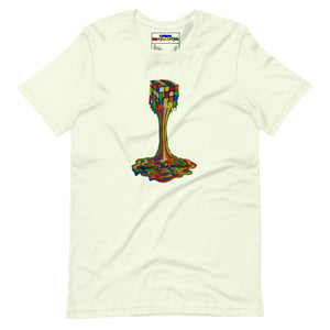 Melting Rubiks Unisex t-shirt