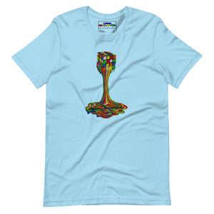 Melting Rubiks Unisex t-shirt