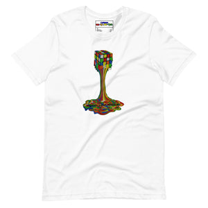 Melting Rubiks Unisex t-shirt