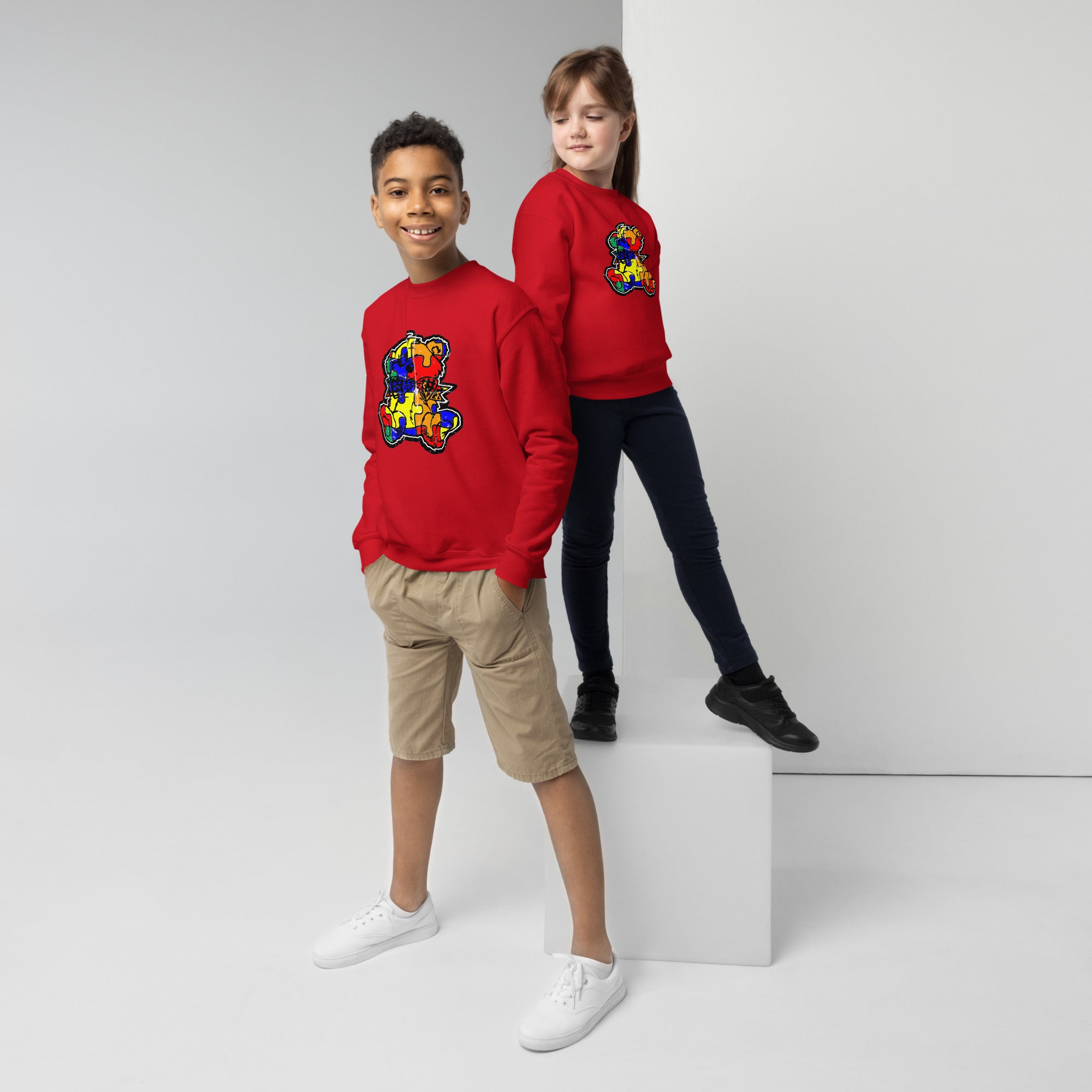 RockBoy Bear Youth crewneck sweatshirt